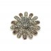 Pirinç Yaprak Desen Tasarım Broş