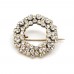 Minik Çember Kristal Broş