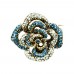 Montana Kabarık Çiçek Pirinç Broş