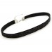 Siyah Parlak Tasma Choker Kolye