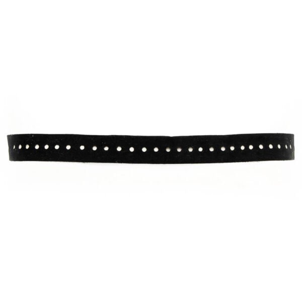 Delikli Desen Süet Choker Kolye