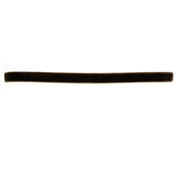 Koyu Kahverengi Kadife Tasma Choker Kolye