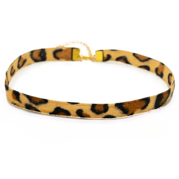 Leopar Choker Tasma Kolye